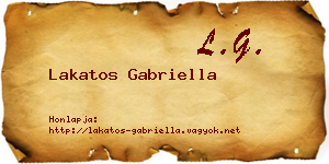 Lakatos Gabriella névjegykártya